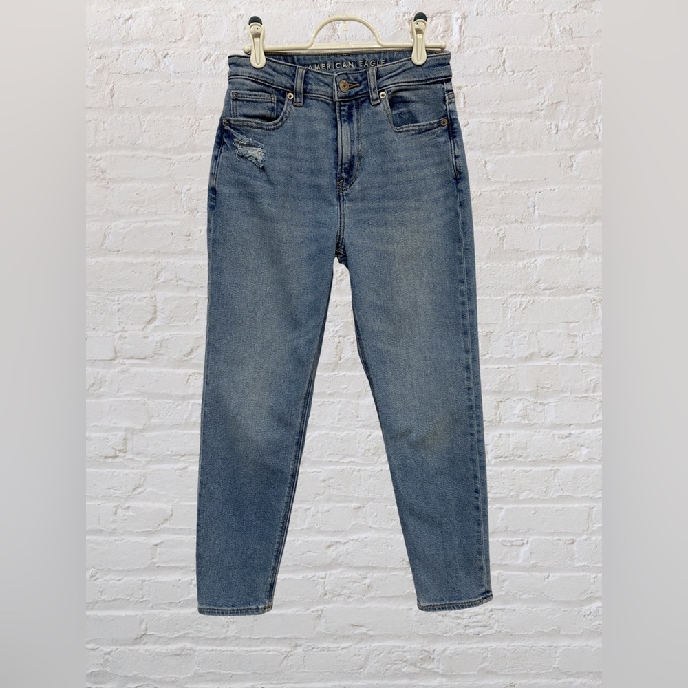 Women’s American Eagle Stretch Mid-Rise Mom Jeans‎ Size 0S